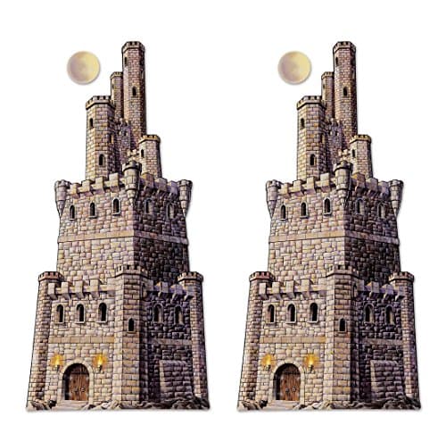 Amazon.com: Beistle Jointed Castle Tower Photo Prop Backdrops, 4' Tall ...