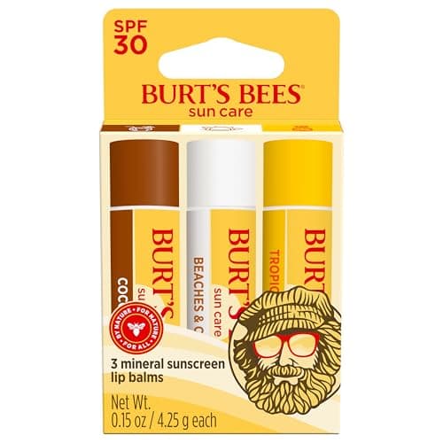 Amazon.com : Burt's Bees SPF 30 Lip Balm Bundle with Island Getaway ...