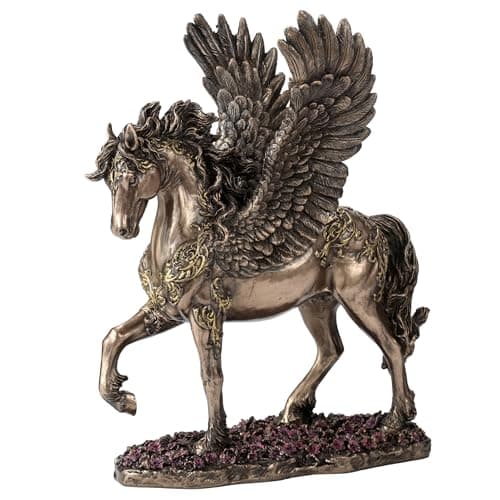 Veronese Design Pegasus Flying Horse Bronze Finish Statue