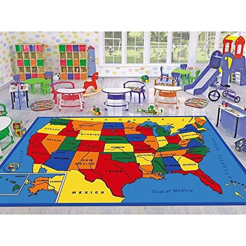 Amazon.com: Champion Rugs Kids/Baby Room/Daycare/Classroom/Playroom USA ...