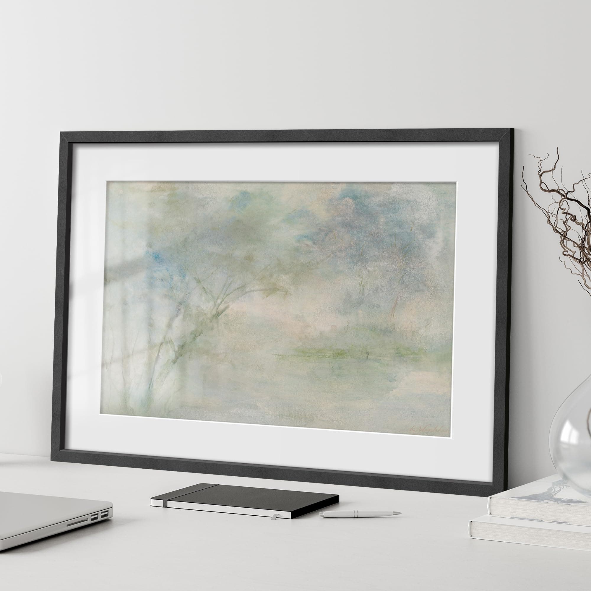 MUDECOR Framed Canvas Wall Art Ethereal Mist in a Willow Grove ...