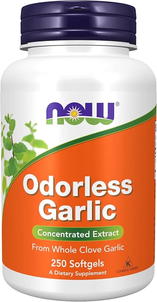 Amazon.com: NOW Foods Supplements, Odorless Garlic (Allium sativum ...