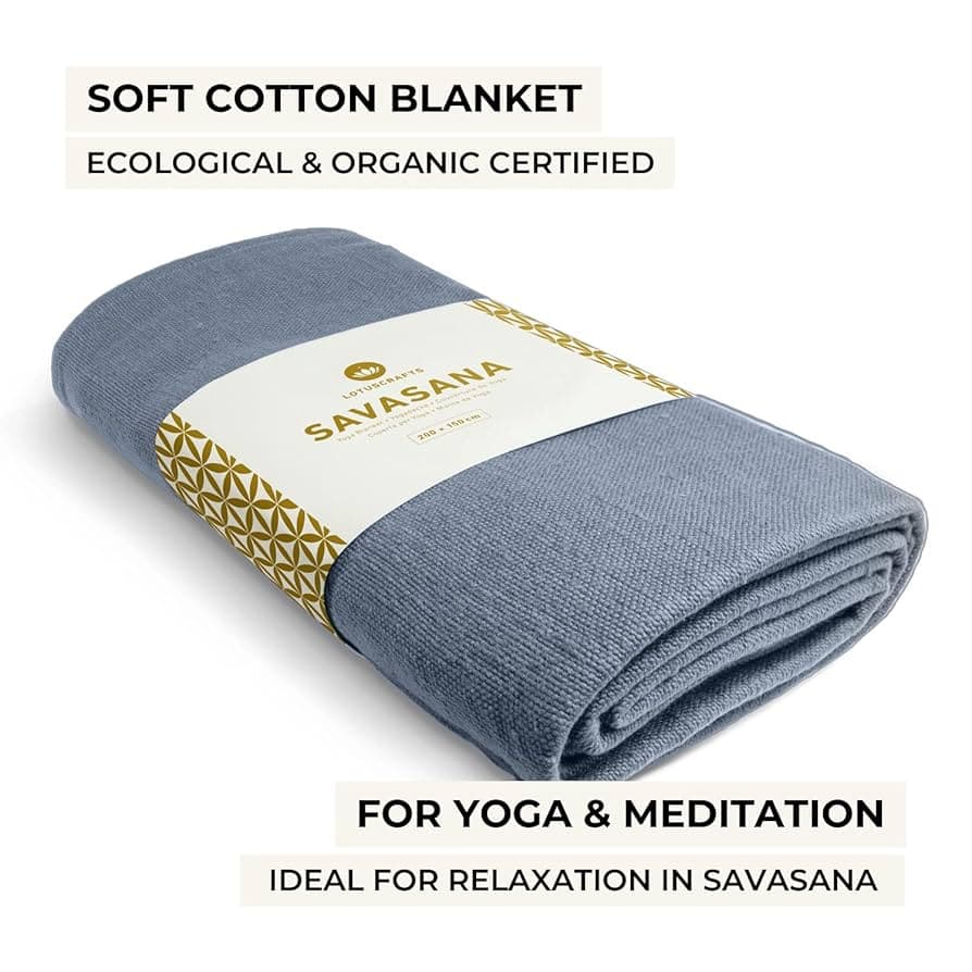 Lotuscrafts Couverture de Yoga en Coton Bio, résistance & Durable ...