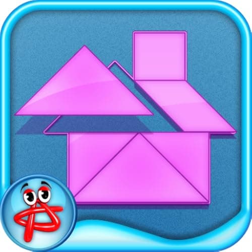 FUQUN 2 Sets of Tangrams Magnetic Travel Tangram Puzzles Book Games ...