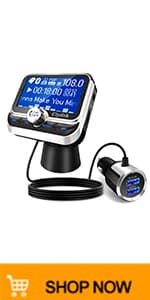 Clydek Bluetooth FM Transmitter for Car, Bluetooth 5.0 Wireless Car ...