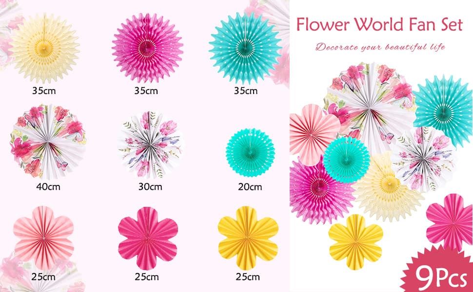 Amazon.com: SUNBEAUTY Paper Flowers Decorations for Wall Tea Party ...