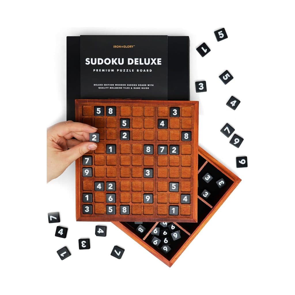 Sudoku spēle Deluxe wooden Sudoku game board, Luckies | Manilla
