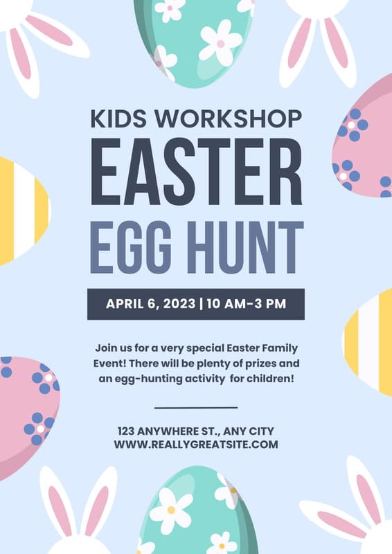 Free, customizable, printable Easter flyer templates | Canva