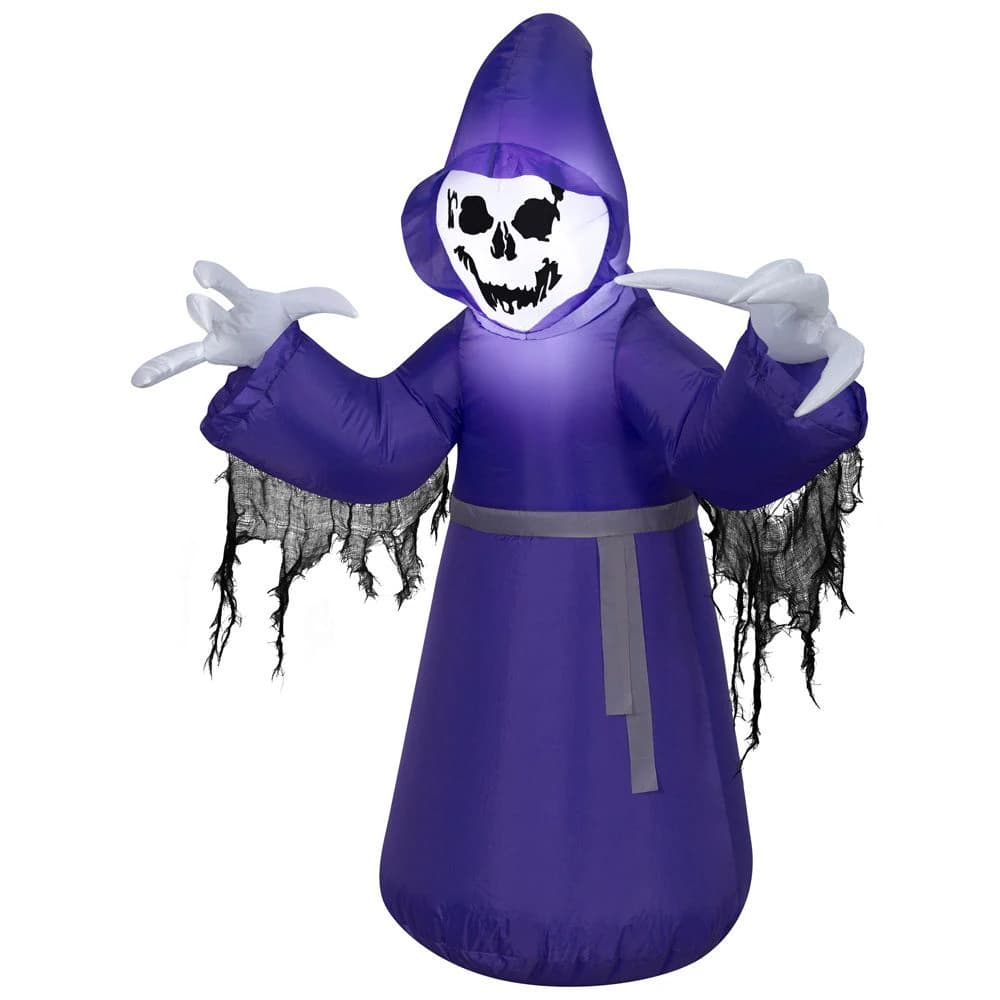 Gemmy Faucheuse gonflable Airblown pour l Halloween avec lumières LED (12 pi)