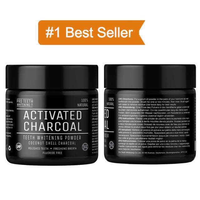 In Stock Activated Charcoal Natural Teeth Whitening Powder by Pro Teeth ...