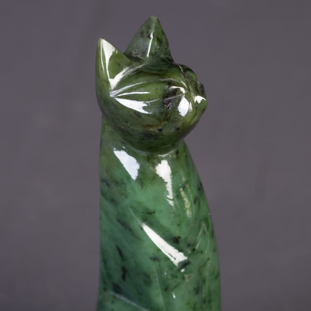Jade Carving of a Sacred Cat. - LGI-06