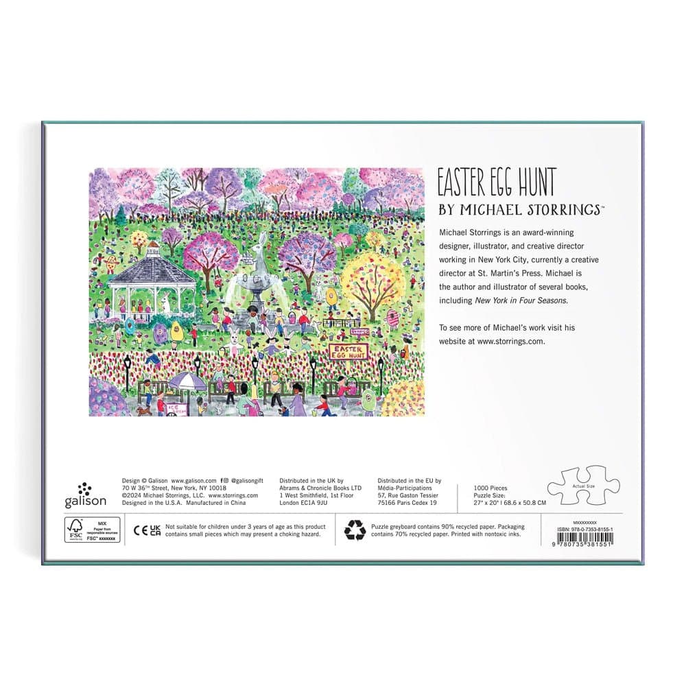 Puzzle Easter Egg Hunt - Galison - 1000 pièces