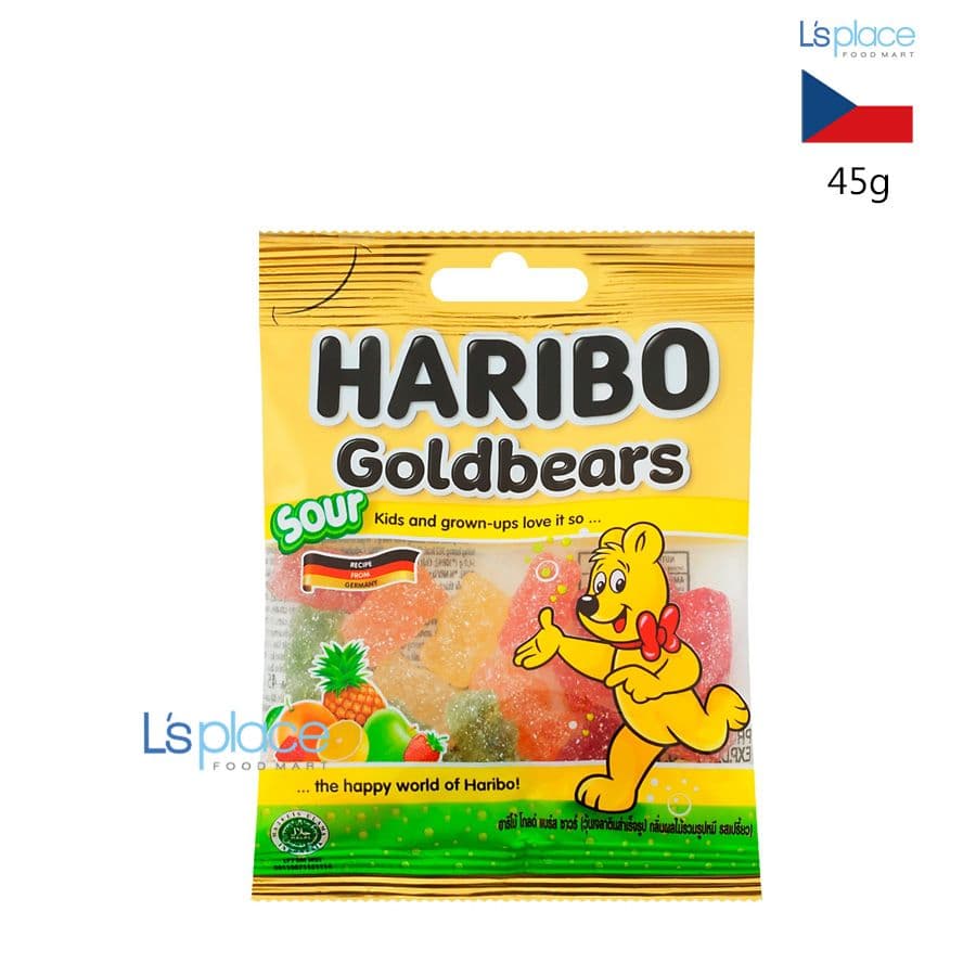 Haribo Kẹo dẻo Goldbears Sour gói nhỏ – L's Place Foodmart