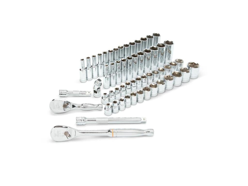GEARWRENCH 80550 - Mechanics Tool Set, 57pc, Standard and Deep, 3/8 ...