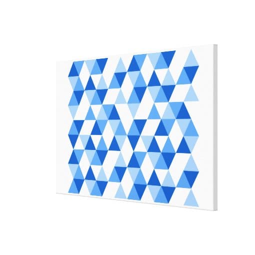 Geometric Abstract Modern Triangles II Canvas Print | Zazzle