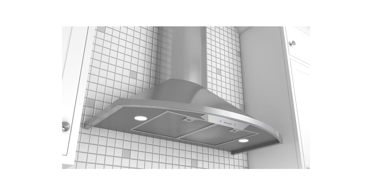 Zephyr ZSA-E30CS 200 - 685 CFM 30 Inch Wide Wall Mount Range Hood with ...