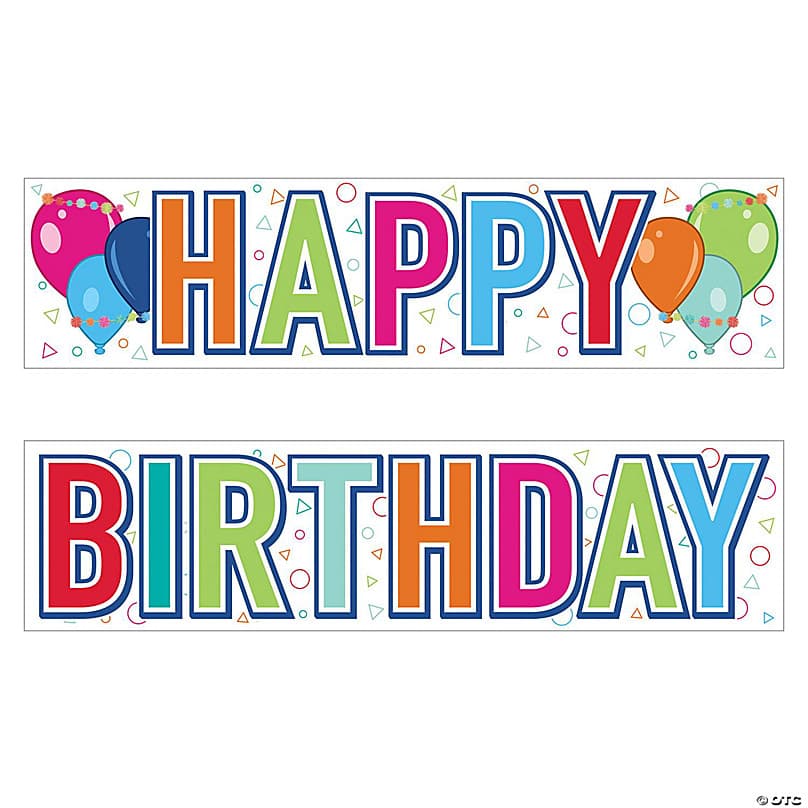 Beistle - Plas Jumbo Happy Birthday Yard Sign Set - 6 Pack | Oriental ...