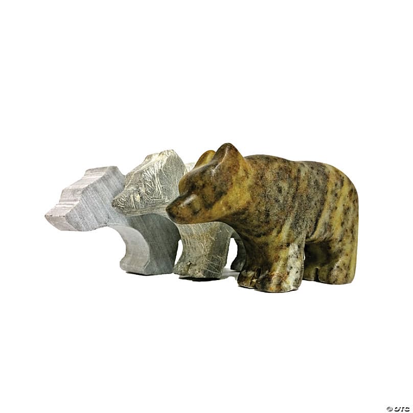 Soapstone Carving Kits: Bear & Wolf | MindWare