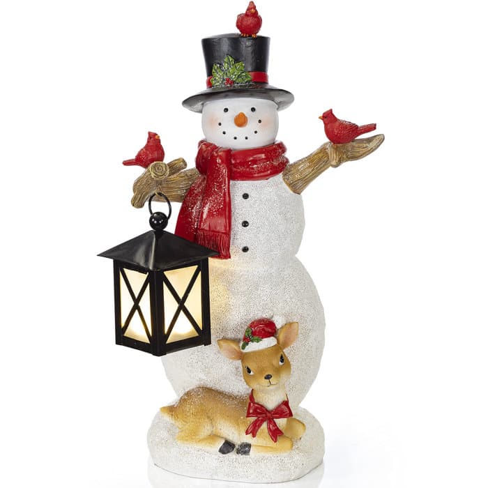 The Holiday Aisle® VP Home Christmas Snowman Decor Christmas Figurines ...