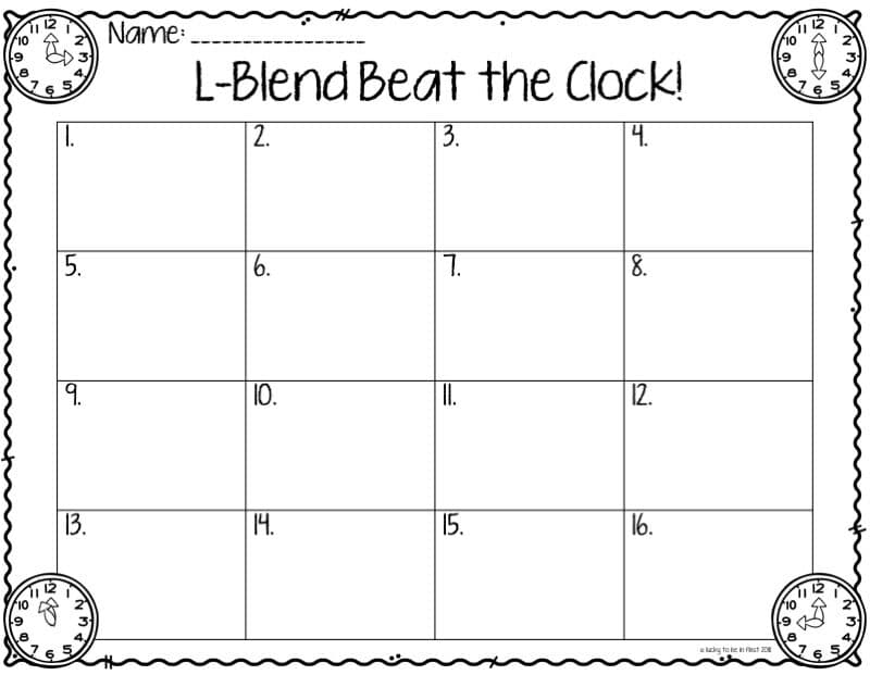 Beat the Clock Language Arts Bundle | Shop Lucky Learning with Molly Lynch
