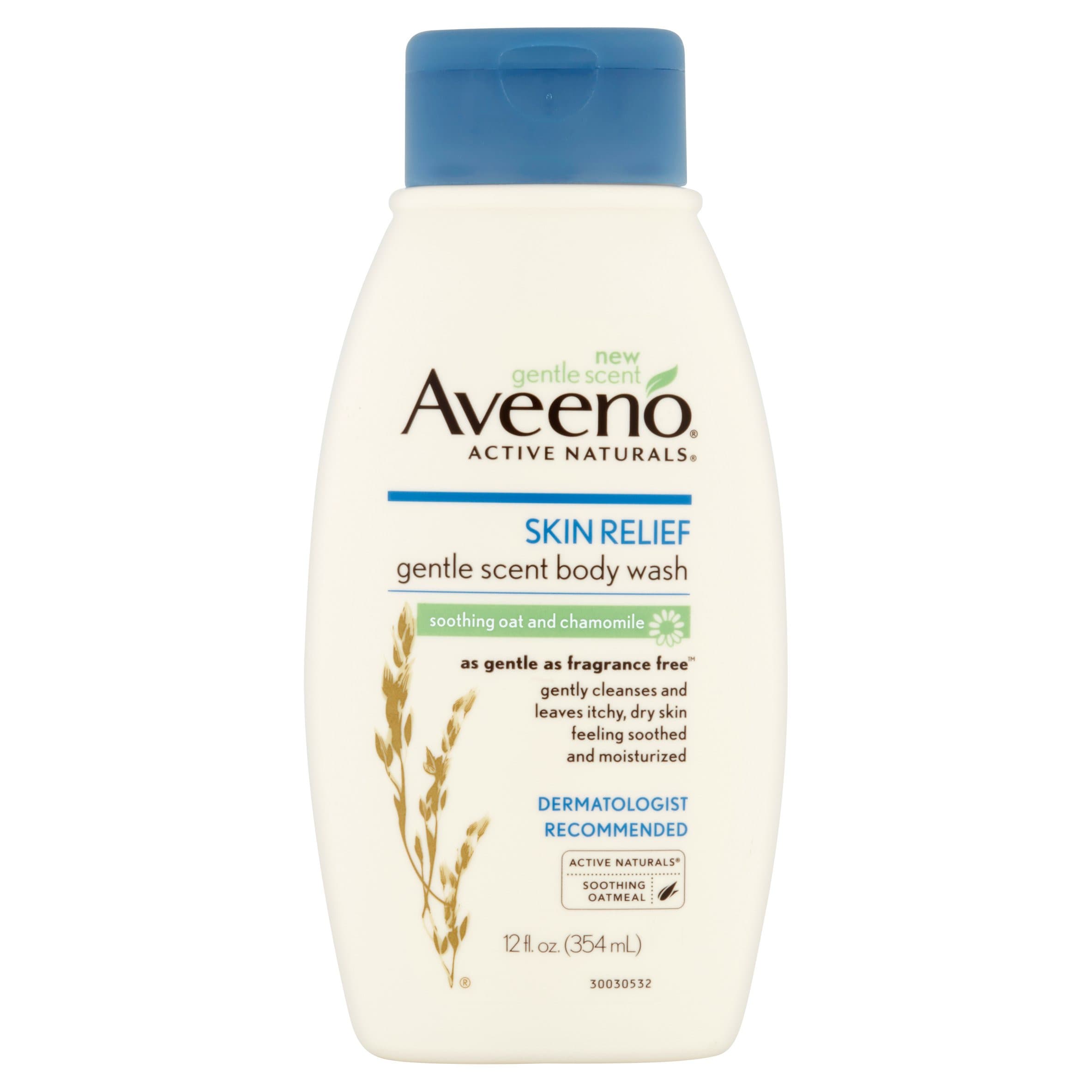 Aveeno Skin Relief Body Wash with a Gentle Coconut Scent & Soothing Triple Oat Formula, Cleanser for Sensitive Skin Leaves Itchy, Dry Skin Soothed & Feeling Moisturized, Sulfate-Free, 532 mL
