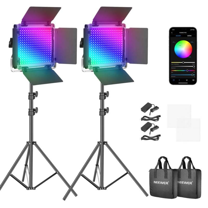 Kit de luces LED para motocicleta Shinight (8 piezas, control por aplicación)