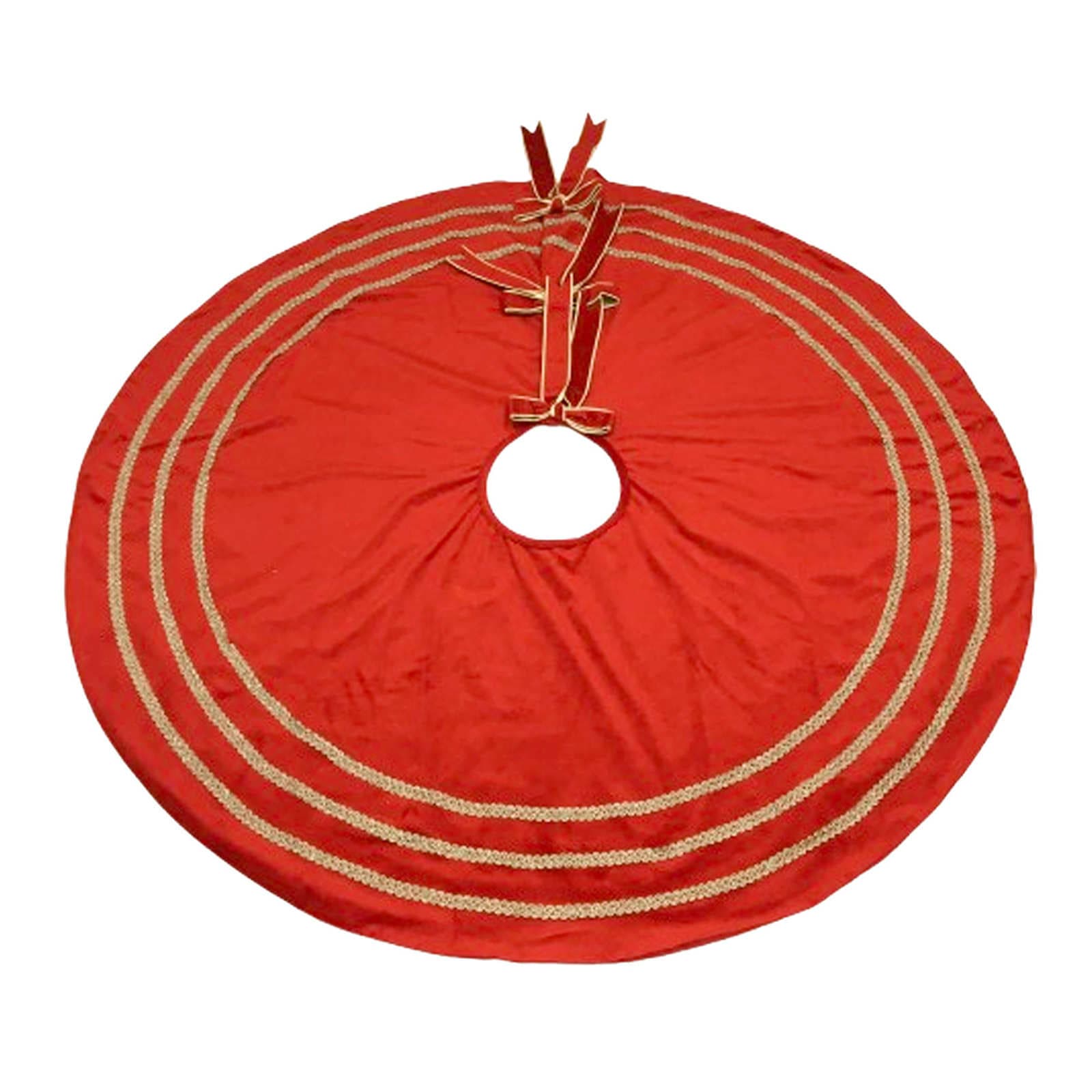 Red Velvet Tree Skirt 48" | At Home