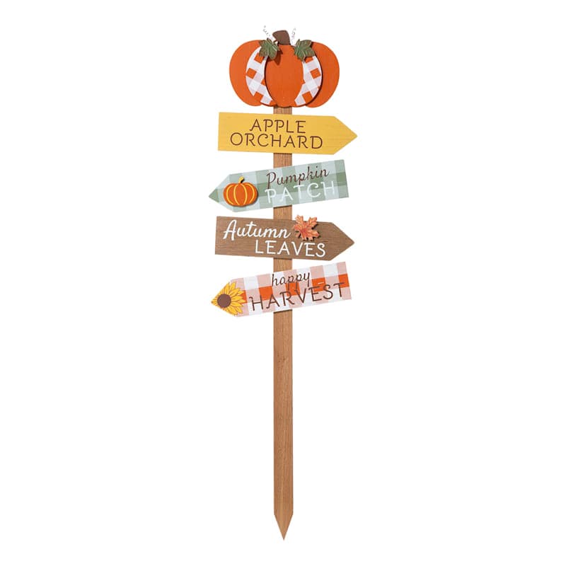 Fall Directional Sign Yard Stake, 3' | At Home