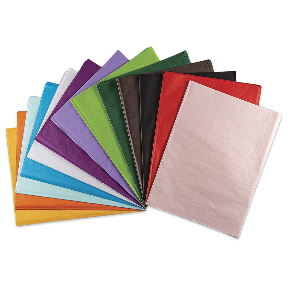Blick Colored Tissue Assortment - 20" x 30", Assortment of 20 Colors ...
