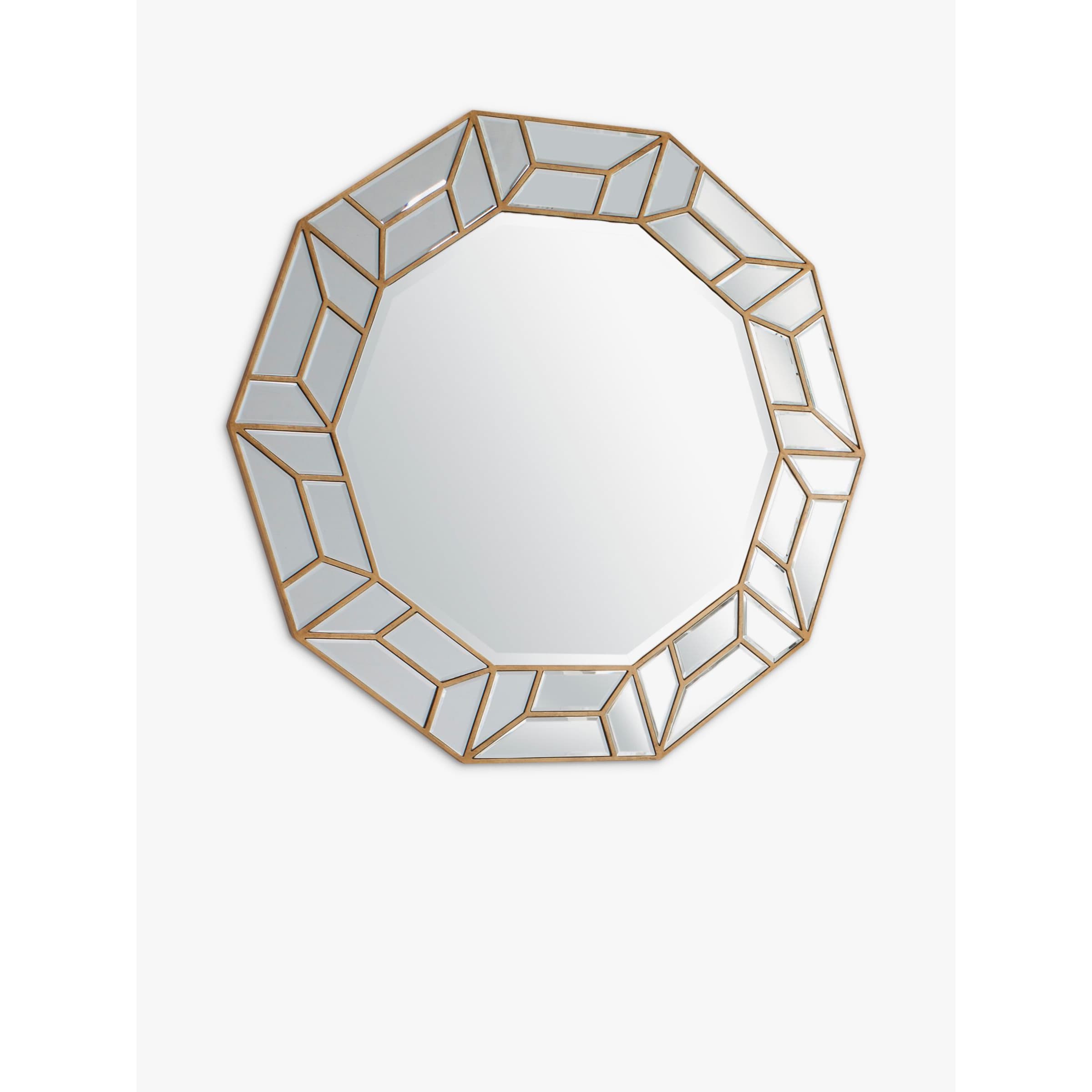 Gallery Direct Celeste Round Mirror, 100cm, Gold by John Lewis ...