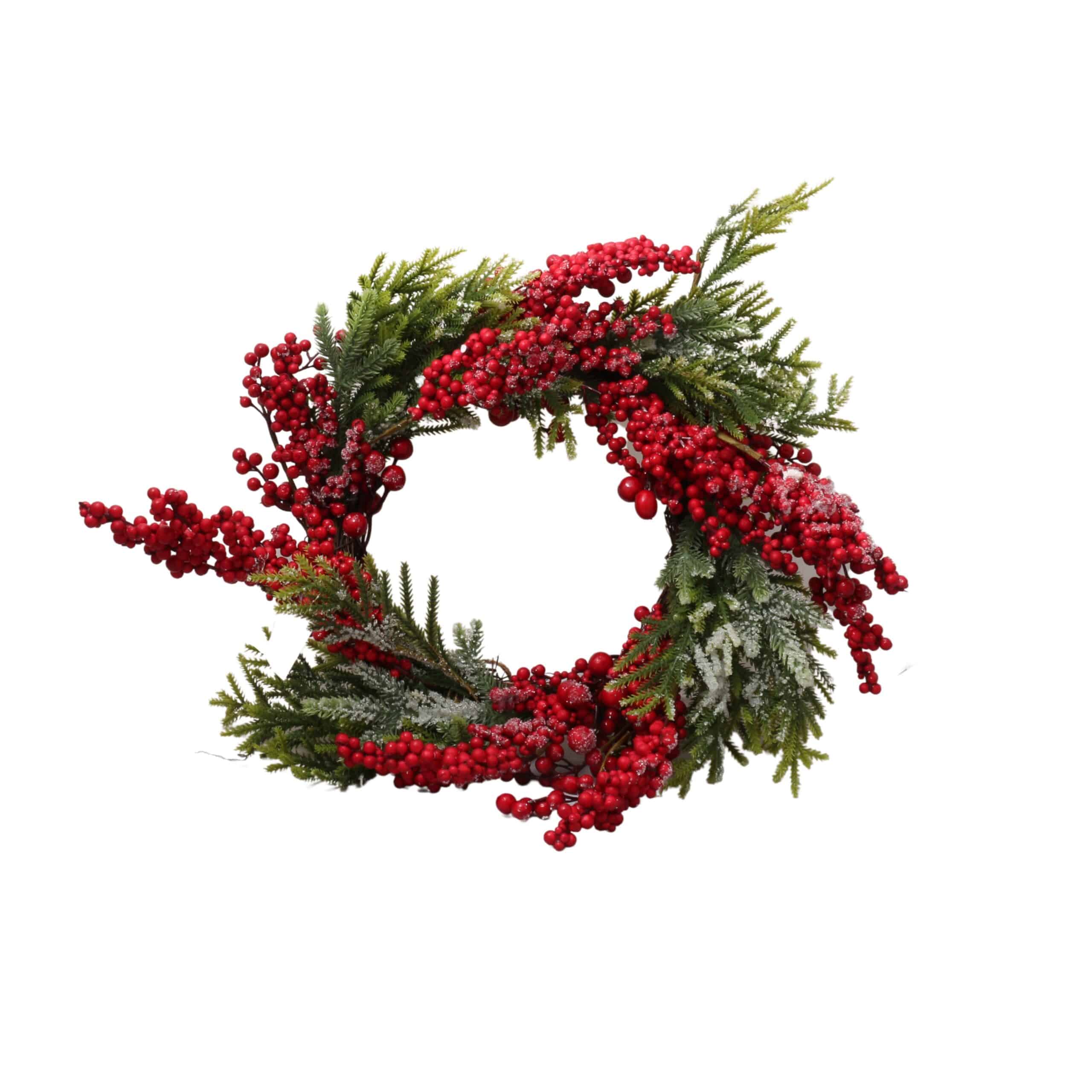 Frost Berry Wreath - Stoneage Decor