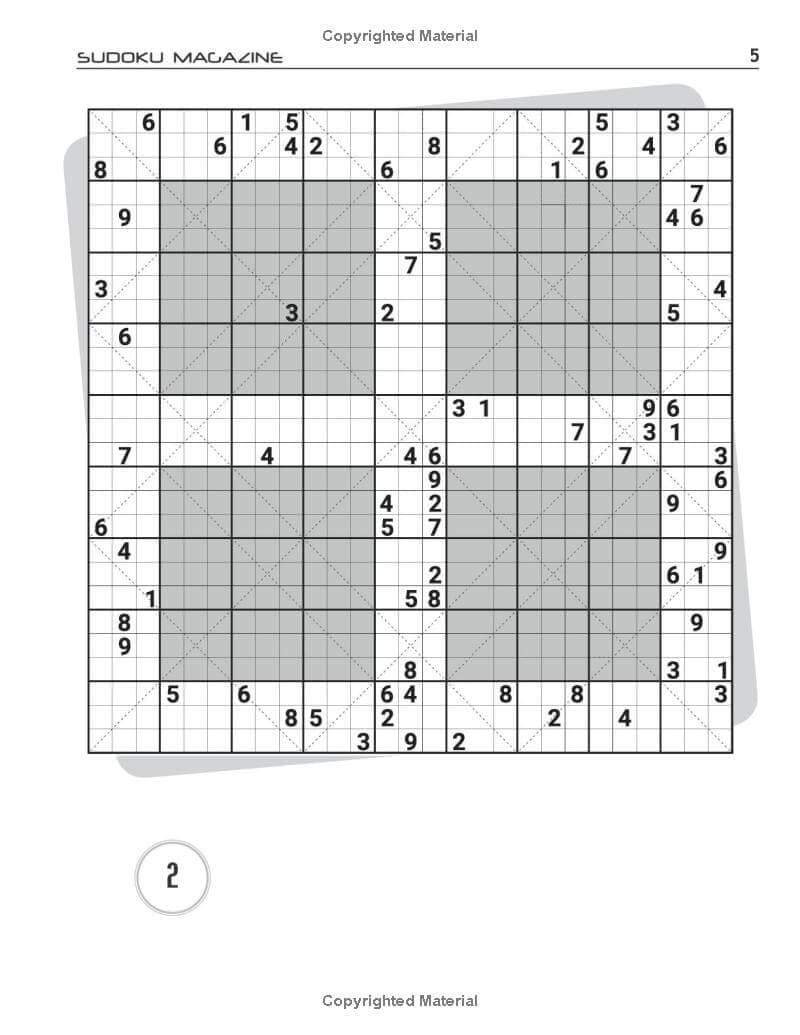 Clueless Windoku-X: 100 Clueless Hyper Diagonal Sudoku,13 grids in 1 ...