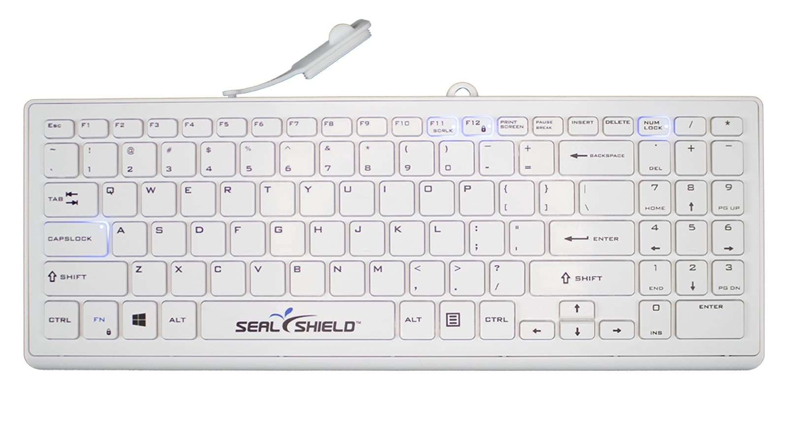 Seal Shield Cleanwipe™ Pro Waterproof Keyboard has an ergonomic and ...