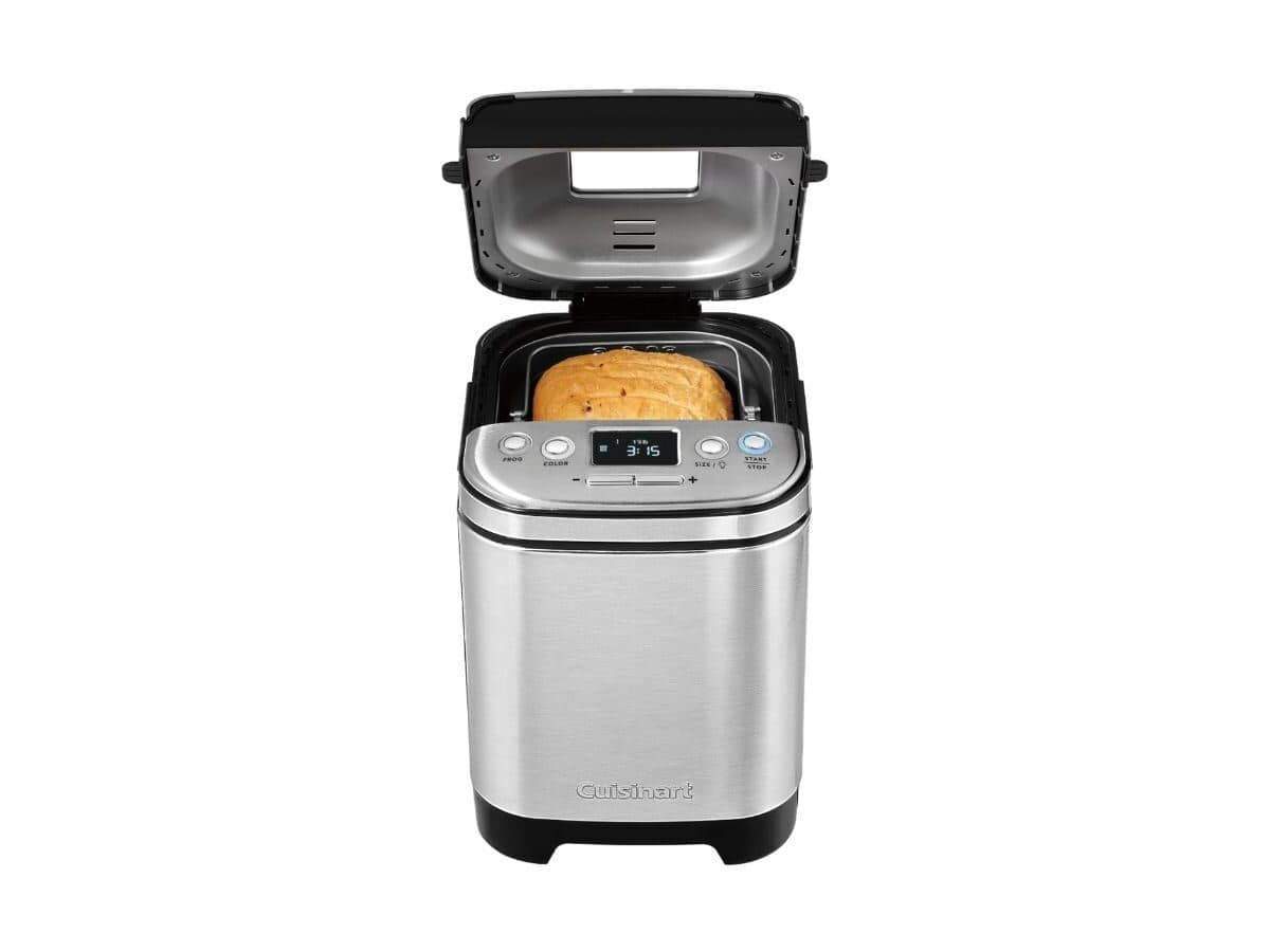 The Cuisinart CBK-110P1 is a compact & automatic bread maker