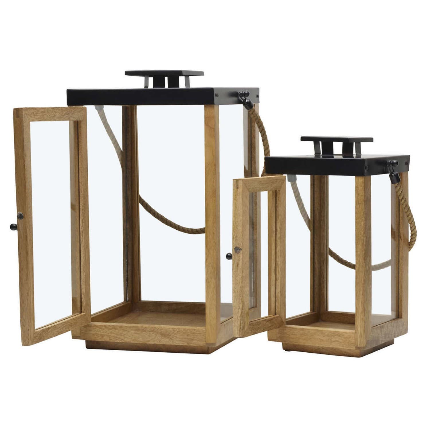 Costco Mango Wood Lanterns at Sandra Miles blog