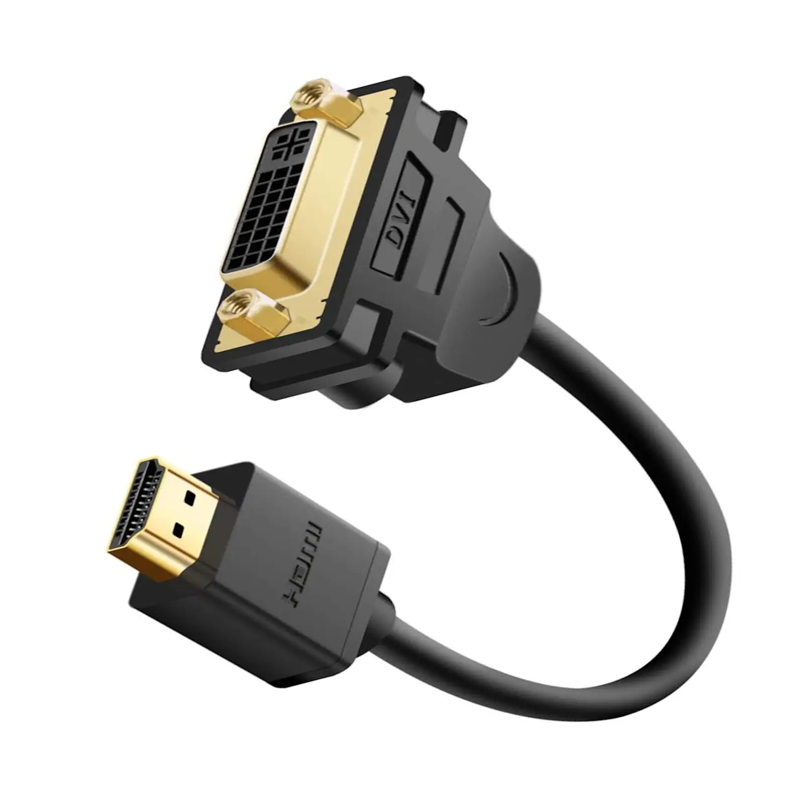 UGREEN 20136 HDMI Male to DVI Female Adapter Cable (0.2 Meter) Black