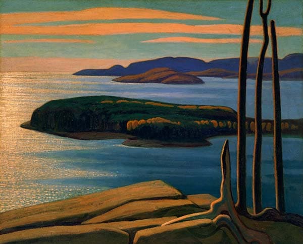 Afternoon Sun, Lake Superior, 1924 - Lawren Harris - WikiArt.org