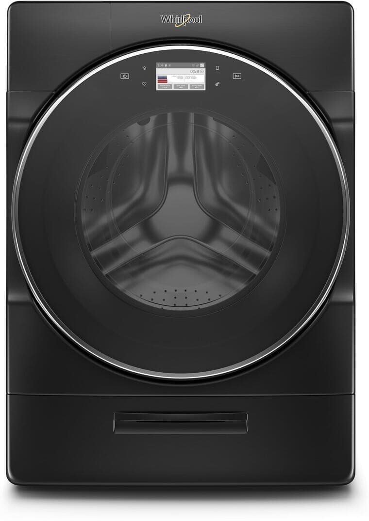 Whirlpool WFW9620HBK 27 Inch Front Load Smart Washer with 5.0 Cu ...