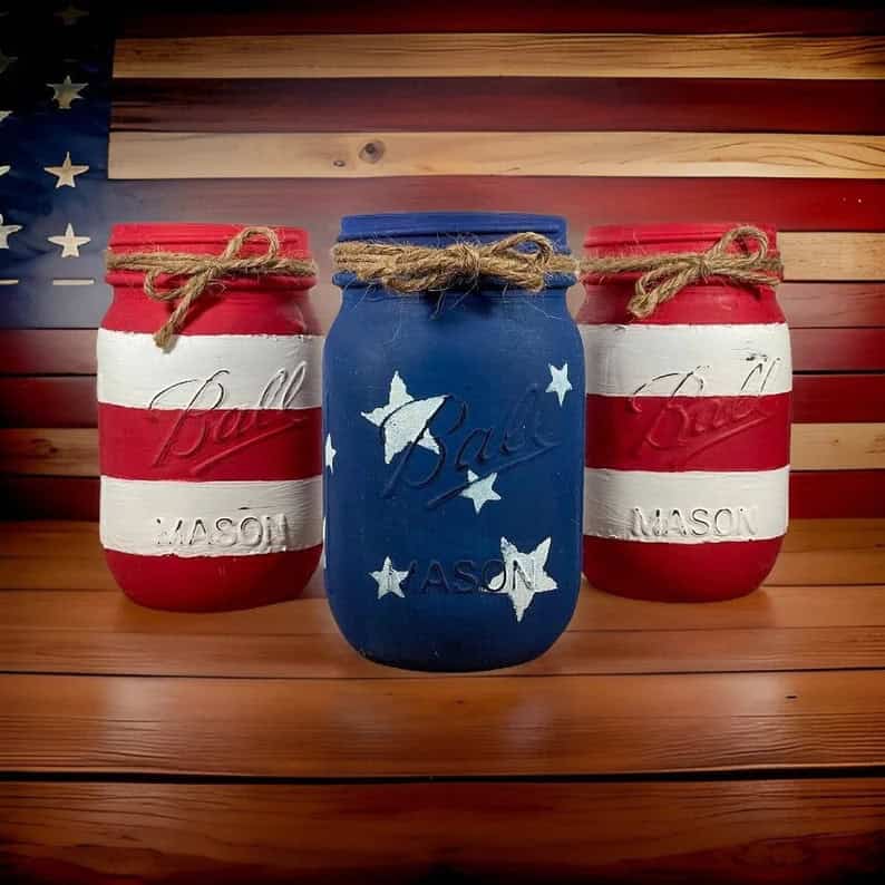 15 Patriotic Mason Jar Luminaries to Light Up Your Celebration