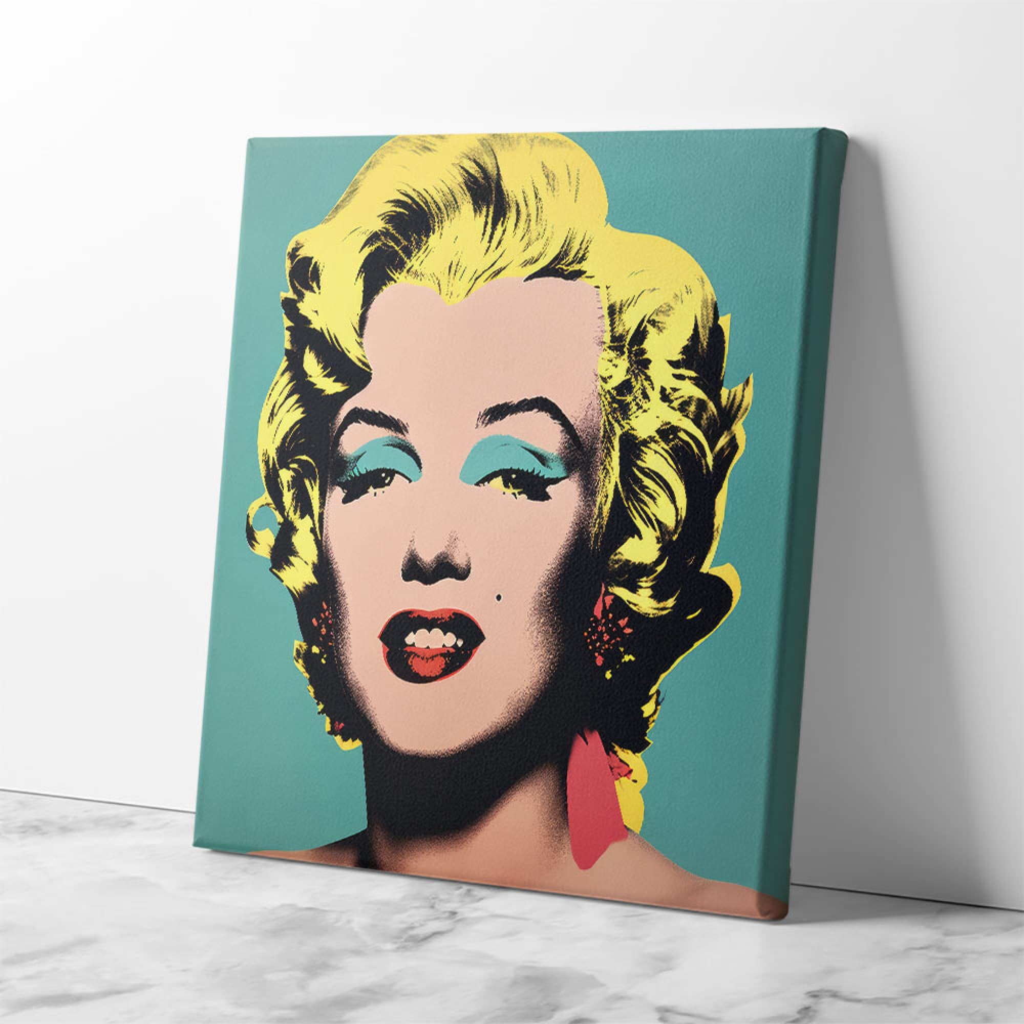 Marilyn Monroe Pop Art in Warhol Style Wall Art