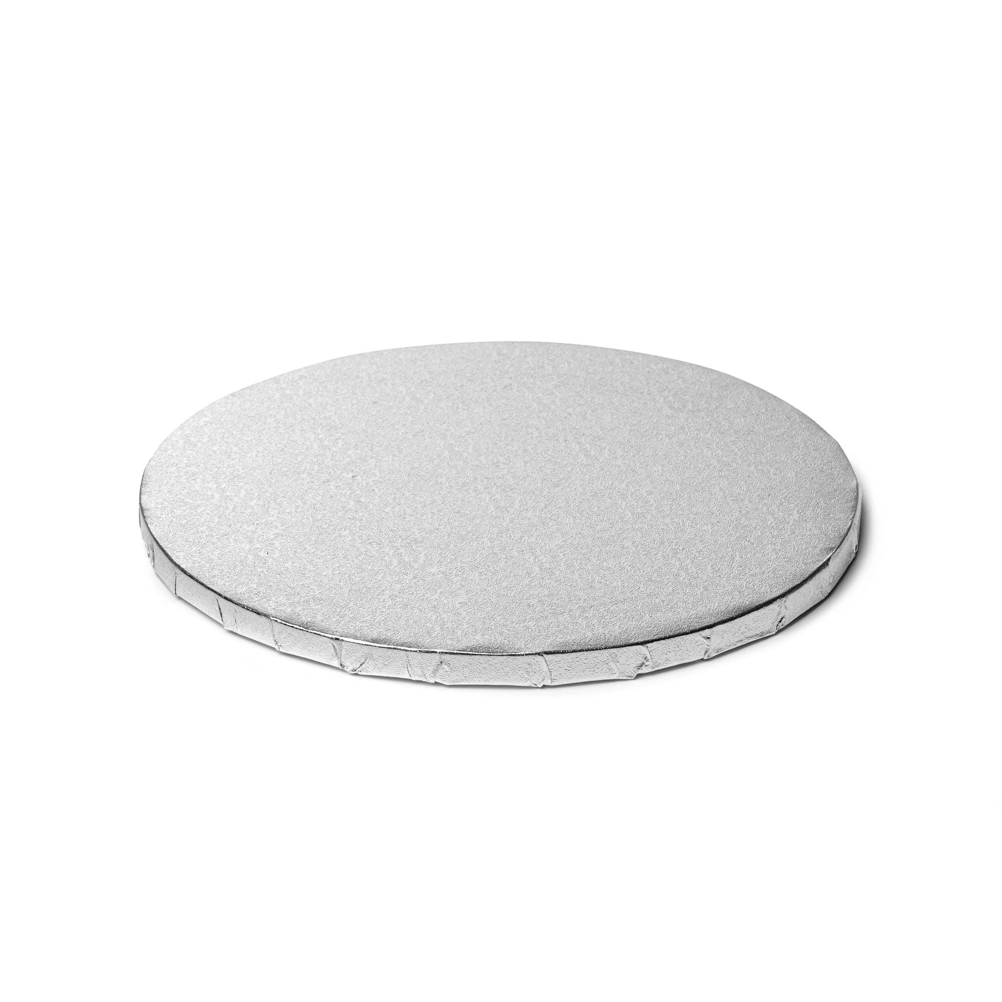 Premium 10" Silver Round Corrugated Foil Cake Board Drums: Pack of 5 ...