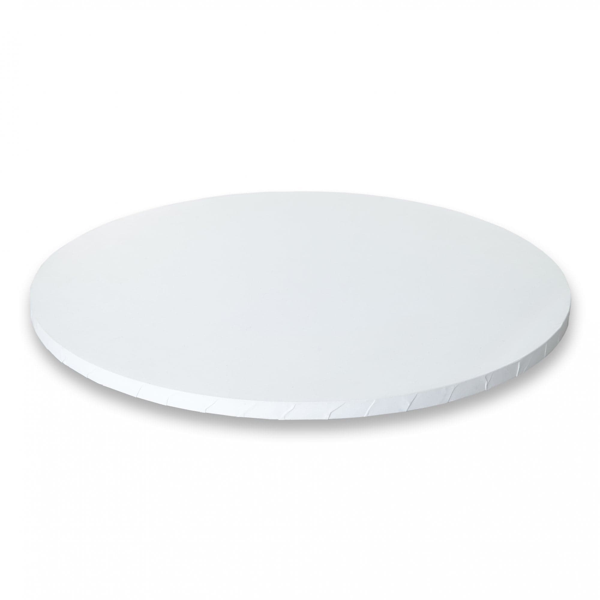 Premium MATT WHITE Round Masonite (MDF) Cake Board Drum | Sizes 8”-20”