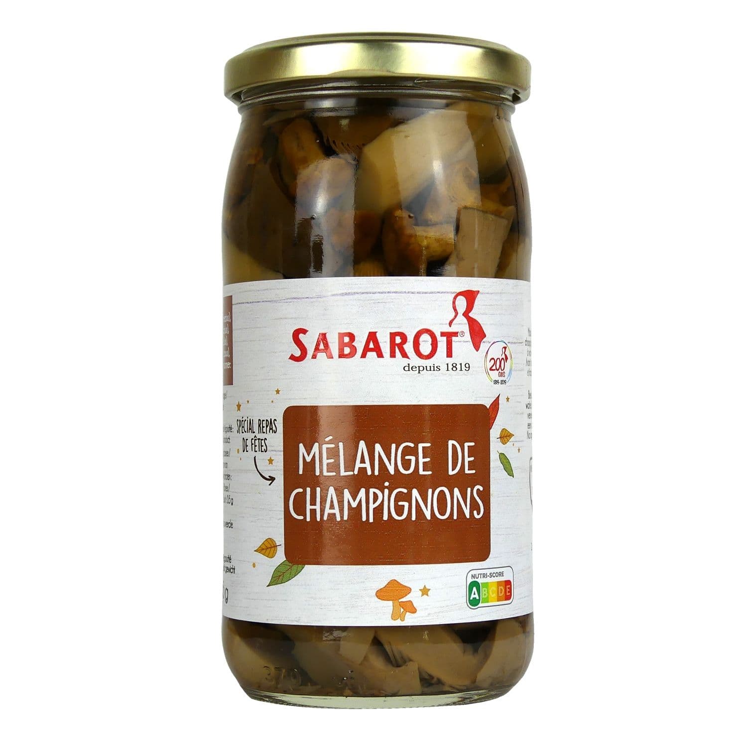 Mélange de champignons festif en bocal de 185g Sabarot - Cdiscount Au ...