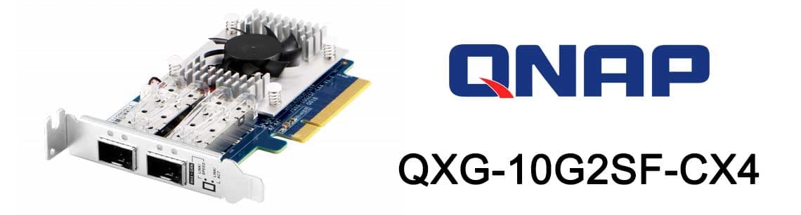 QXG-10G2SF-CX4 Qnap - Interface Dual-port SFP+ 10GbE PCIe
