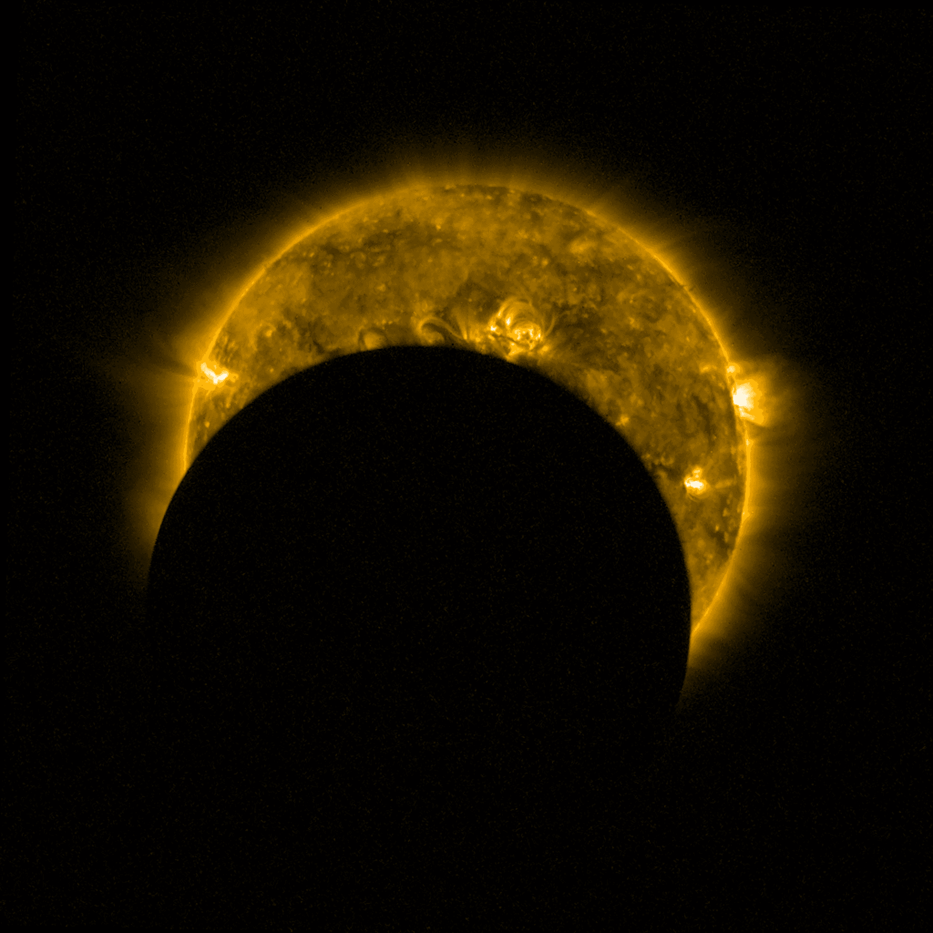 ESA - A partial solar eclipse seen from space