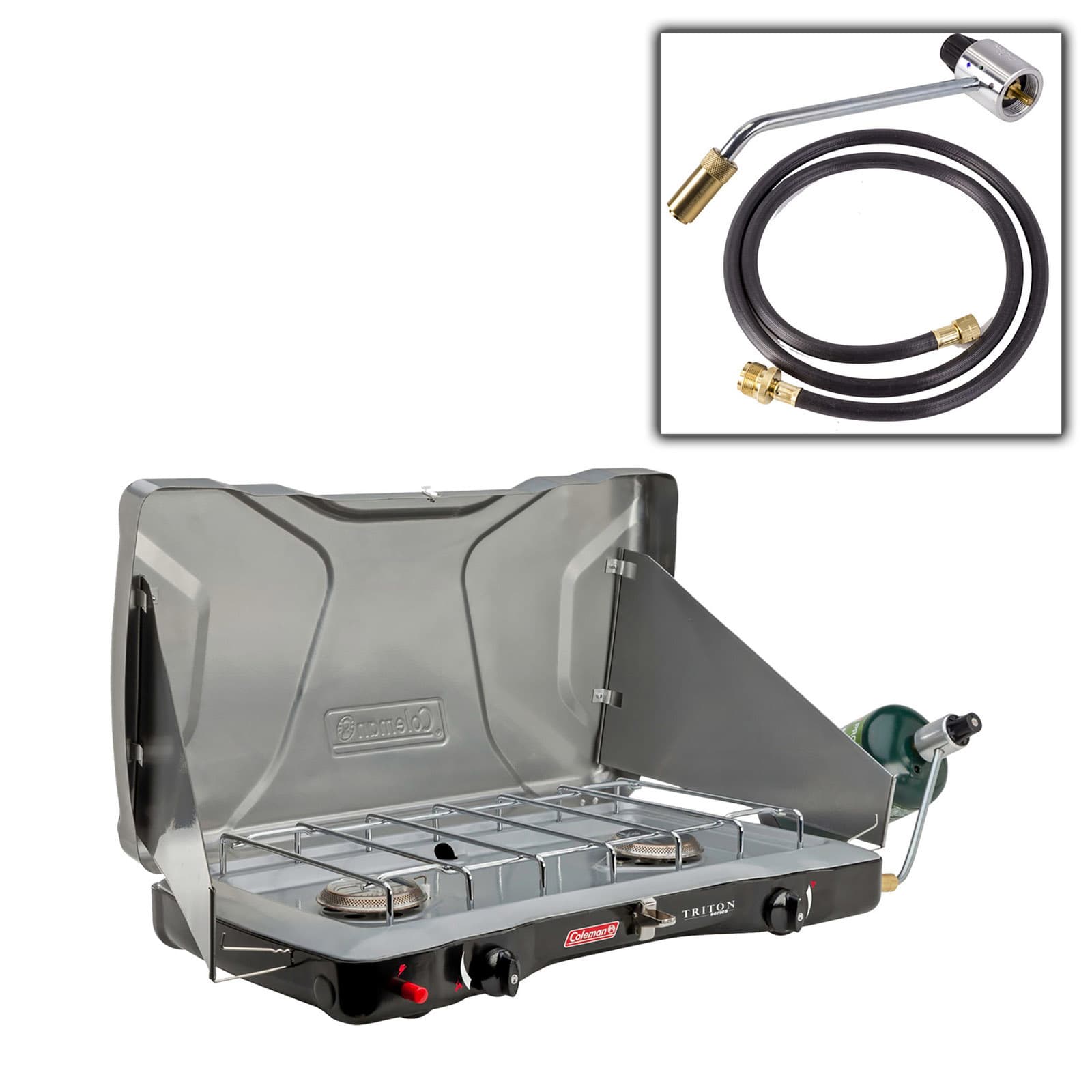 Camp Stove Propane Tanks Cylinders Adapter Hose Quick Connect Primus ...
