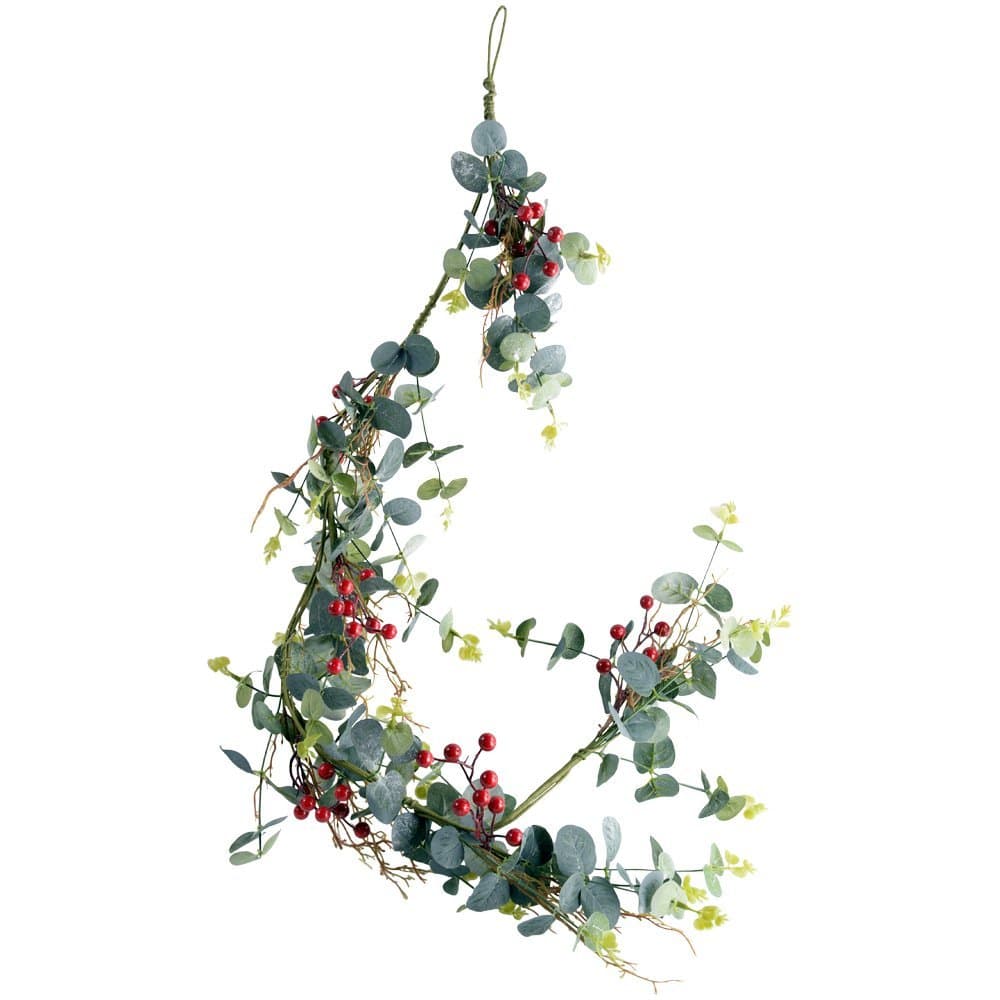 Red Berry and Eucalyptus Garland - Grand Illusions