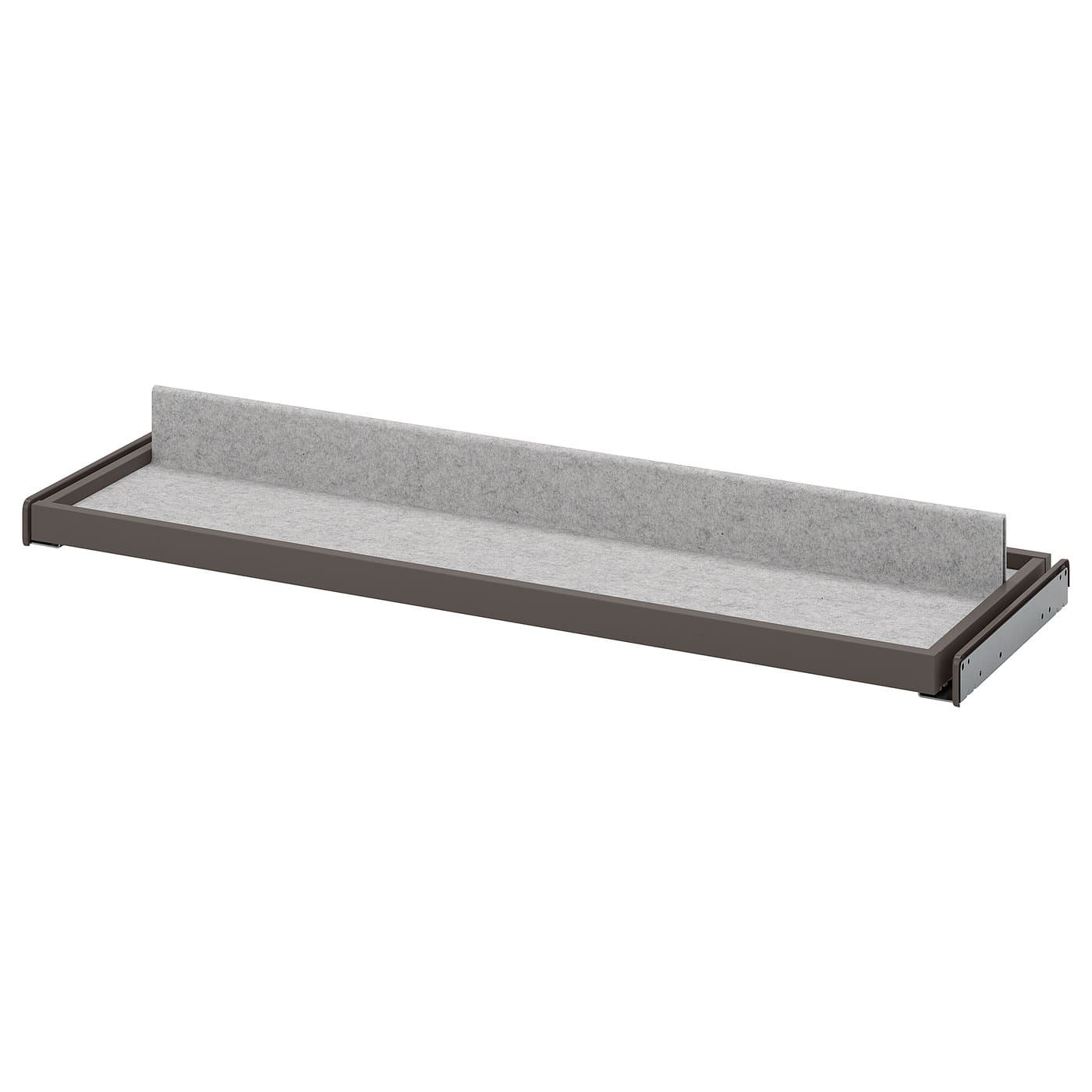 KOMPLEMENT pull-out tray with shoe insert, dark grey/light grey, 100x35 ...