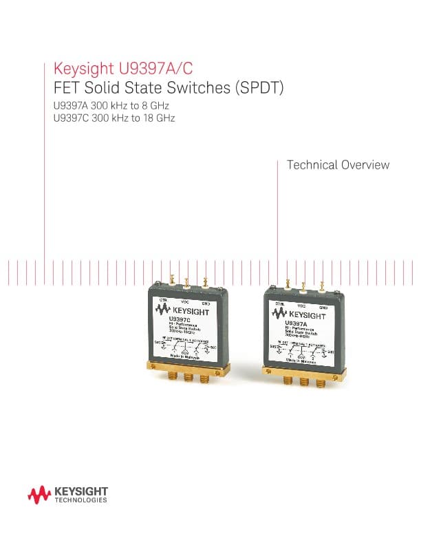 U9397A/C FET Solid State Switches (SPDT) PDF Asset Page | Keysight