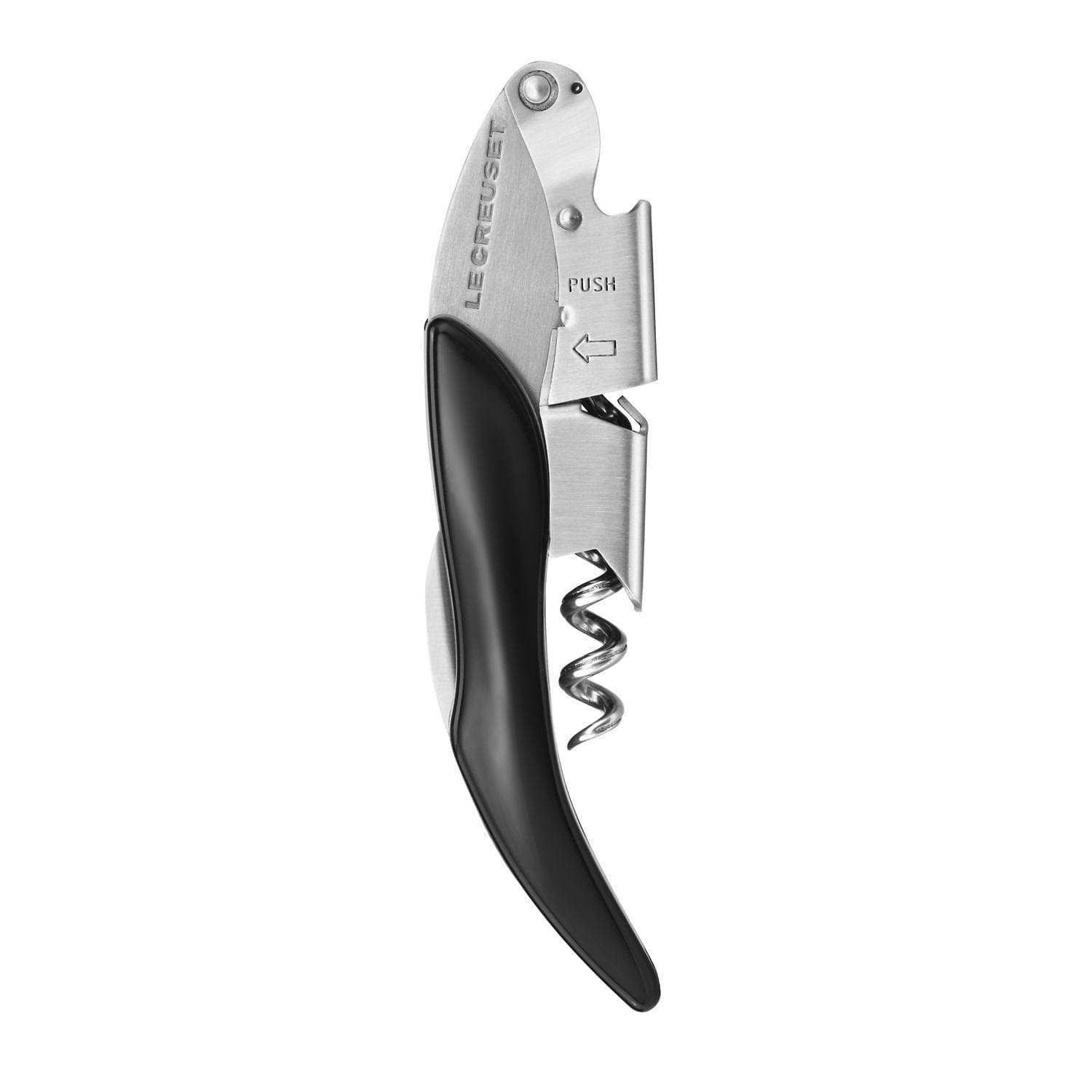 Le Creuset Waiters Friend Corkscrew, Black | Leekes